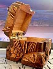100 Handmade Wood Box Aqua Design Fish Dolphin Reef Collected Classic Vintage