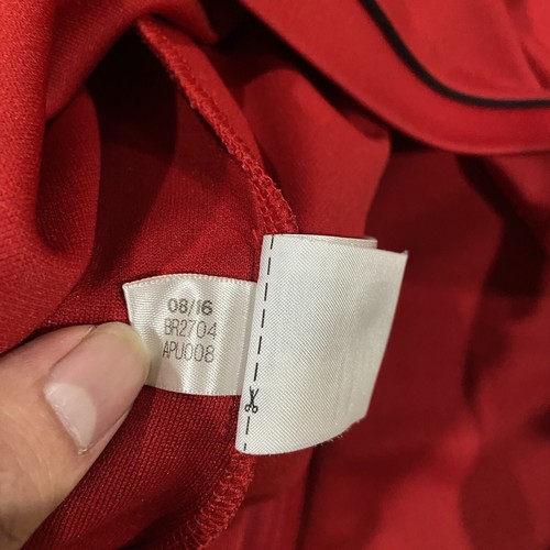 Adidas BR2704 Red White Youth Climacool Soccer Training Jacket Youth 13-14Y - Picture 4 of 8