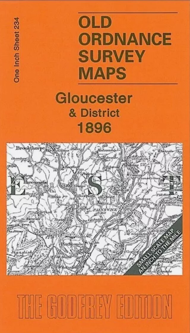 MAP OF Gloucester & District 1896 One Inch Sheet 234 by Barrie Trinder NEW