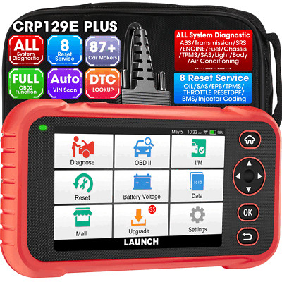 2026 LAUNCH CRP129E Plus Car OBD2 Scanner Auto Diagnostic Tool ABS SRS BCM IC AC
