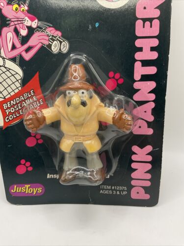 Vintage Pink Panther Inspector Clouseau Bend-Ems JusToys nuovo e sigillato C - Foto 4 di 13