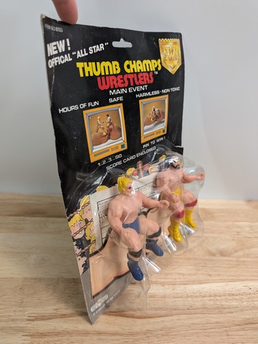 NIP Vintage Thumb Champion / Champs Wrestlers - No. 8166 & No. 8133 - Bootleg  - Picture 23 of 23