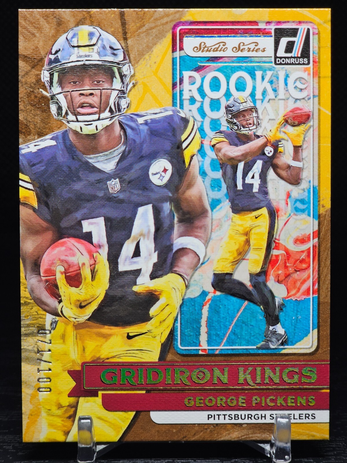 2022 Donruss Gridiron Kings Studio Series George Pickens Rookie /100 Cowboys
