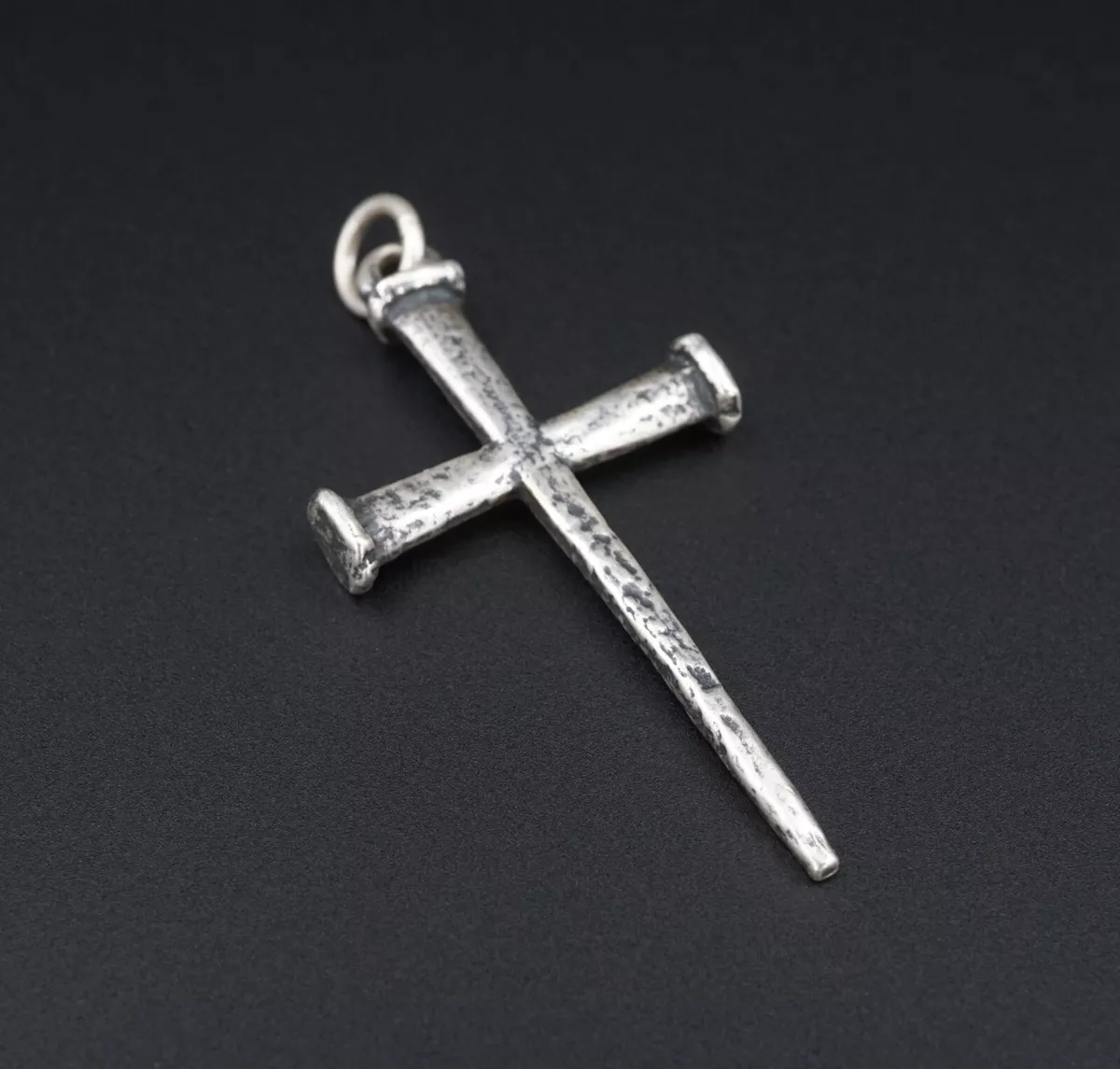 Mens silver cross necklace hotsell james avery