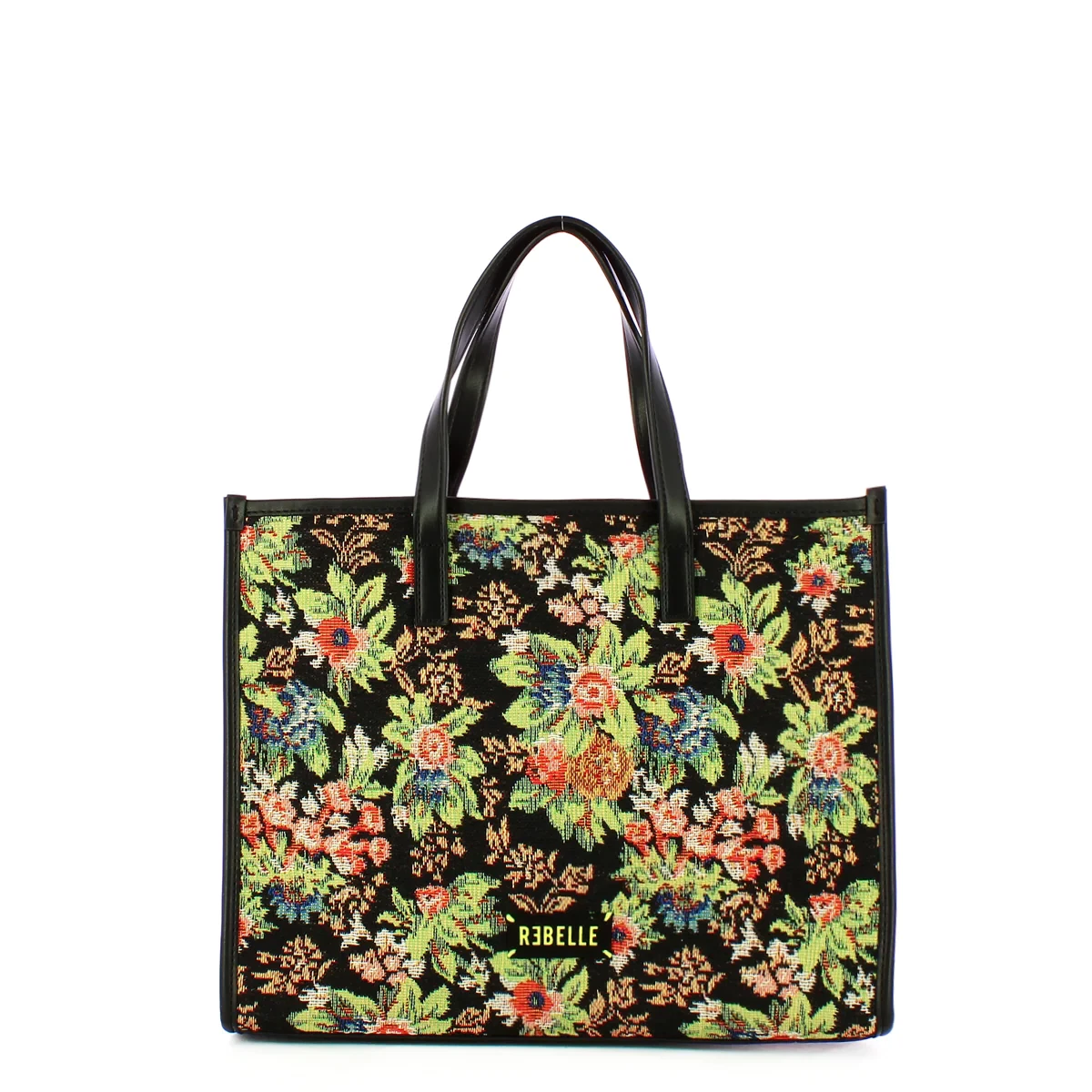 NEW Rebelle Borsa a mano Dalia Flowery Medium Black