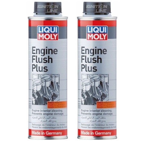 2 x Liqui Moly Engine Flush Plus Petrol & Diesel Cleaner Additive