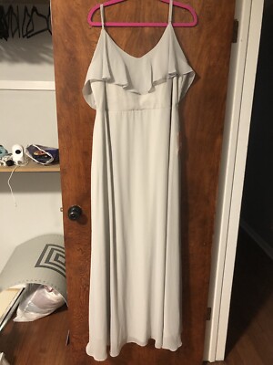 Bridesmaid Dress- Birdy Grey Jane Convertible Dress (Dove Grey/Curve 1X) |  eBay