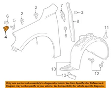 GM OEM 16-24 Malibu Fender Fender Components-Front Bracket 23292604
