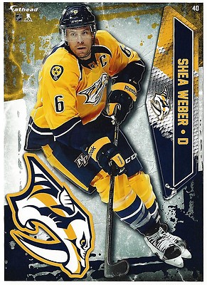 SHEA WEBER FATHEAD TRADEABLES NASHVILLE PREDATORS LOGO REMOVABLE STICKER 2016 40