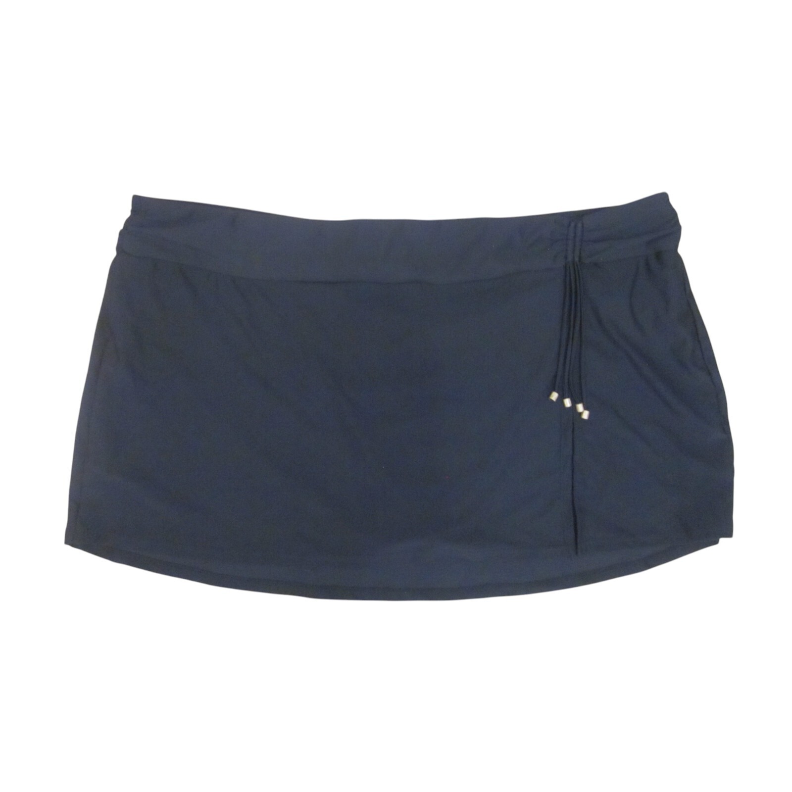 NWT Time and Tru Black Side Slit Swimsuit Skirt with Gold Bead Detail Size 3X  