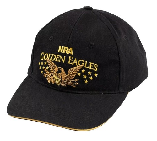 NRA Golden Eagles USA Hat Black Gold 