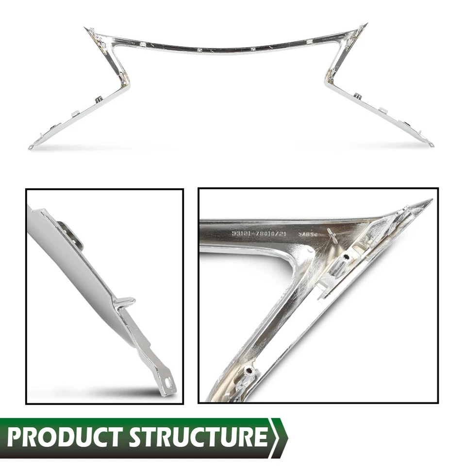 Fit For 2015-2017 Lexus NX200t NX300h F Sport Front Bumper Grille Trim Chrome - Image 4 of 4