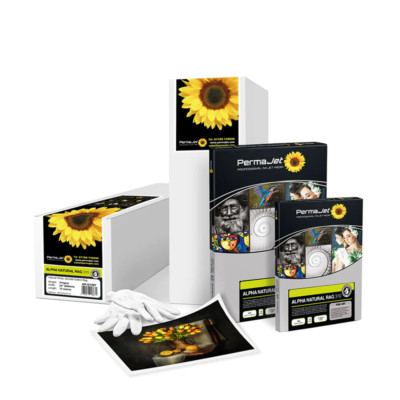 Permajet Alpha Natural Rag 310 Fotopapier | A2 - 25 Blatt