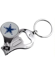 Dallas Cowboys 3-IN-1 Keychain, Nail Clipper, Bottle Opener NFL SILVER