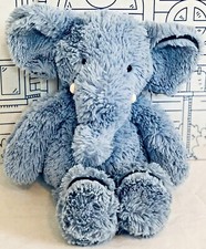 JELLYCAT PIPER Plush Elephant Blue Leather Piping Doll Toy Medium Stuffed Animal