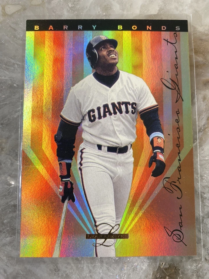PRISM FOIL 1995 Leaf Limited GOLD INSERT #4 Barry Bonds Baseball Card! Giants - Image 2 of 2