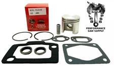 POULAN 3400, PP375 PISTON KIT WITH RINGS GASKET SET & CRANKSHAFT SEALS, USA SHIP