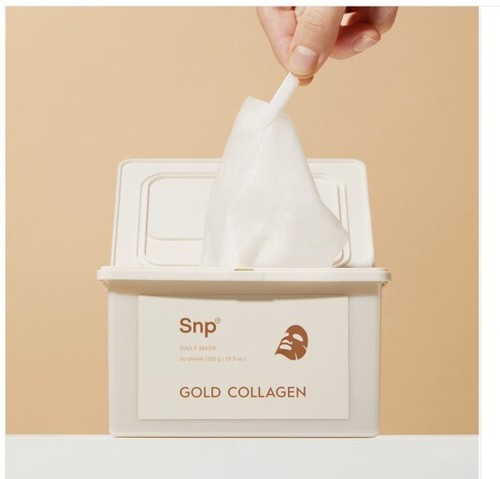 SNP Gold Collagen Daily Mask 30 sheets / 350g /K-Beauty - Picture 7 of 7