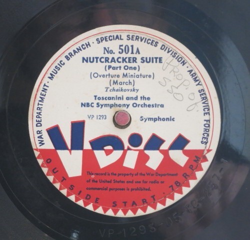 Toscanini 78RPM / Nutcracker Suite (Part 1 & 2) / VDISC No.501 (92-0225-MT) - Bild 1 von 4