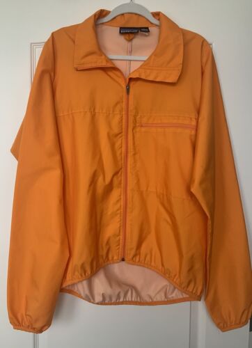 Vtg Patagonia Rain Jacket Mens Size Large Orange F
