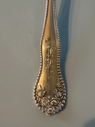 Beerenlöffel. Gorham Sterlingsilber Lancaster Muster. Gold Waschschüssel. " 9-1/8" - Bild 2 von 5