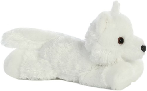 Aurora - Mini Flopsie - 8" White Wolf Adorable Stuffed Animal - Picture 2 of 3
