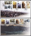 NEW ZEALAND 2003 Lord of the Rings: Return of King, Set of 6 and 6 S/A’s FDC’s
