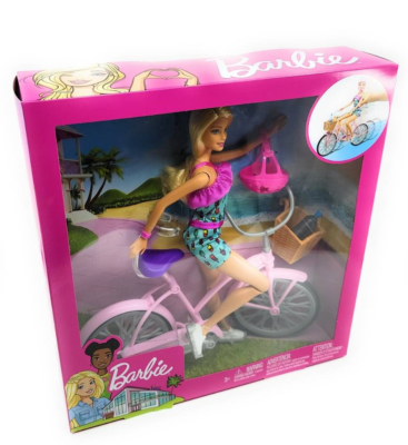 Barbie Doll on Bike With Accessories FTV96 for sale online | eBay
