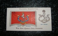 Players - Drum Banners & Cap Badges No21 - West Kent Yeomanry