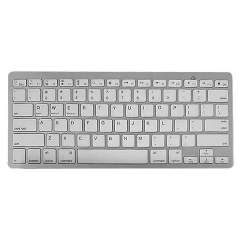 Hebrew Keyboard Bluetooth Computer Ultra Slim Wireless Low Noise White Black - Picture 13 of 14