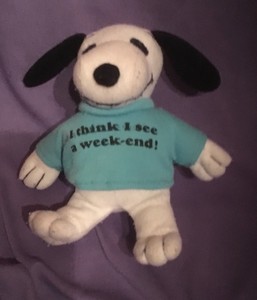 vintage snoopy soft toy