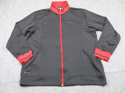 Georgia Bulldogs Jacket Mens Extra Large Nike Dri Fit Black Football Full  Zip