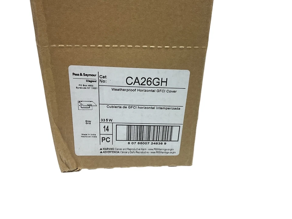 Pass & Seymour Legrand CA26GH Weatherproof Outlet Box Cover (BOX 14) - Image 3 of 3