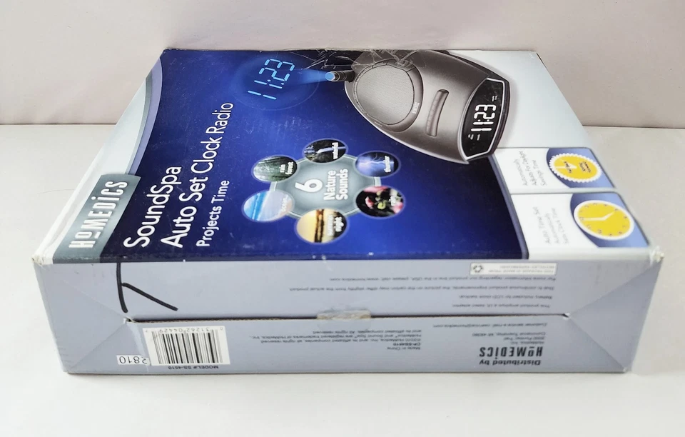 Homedics SS-4510 Soundspa Sounds Autoset Clock Projects Time - Image 2 of 4