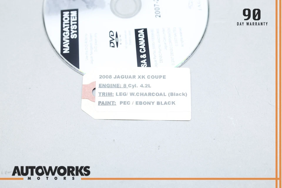 07-08 Jaguar XK XKR X150 Navigation System DVD Disc USA Canada 6W8310E898BD OEM - Image 3 of 4