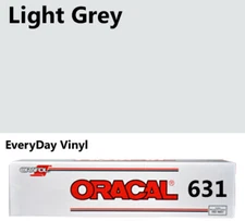 12"x5'- Light Grey -  Matte Oracal 631 Exhibition CAL Vinyl Roll Adhesive Vinyl