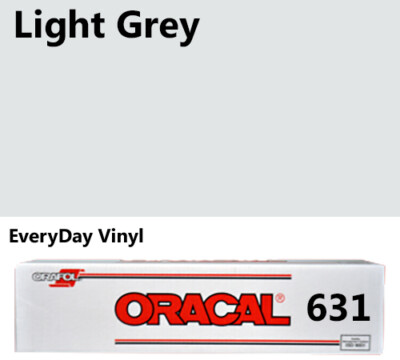 12''x5'- Light Grey -  Matte Oracal 631 Exhibition CAL Vinyl Roll Adhesive Vinyl