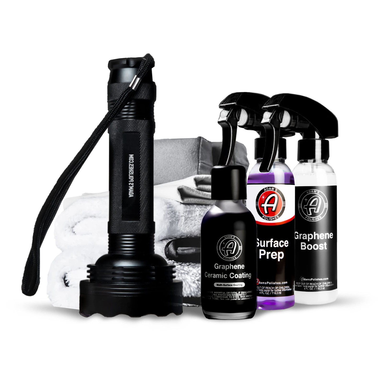 Adams UV Graphene Ceramic Coating Kit 10H Verified Protection 7+ Years Car Bo...