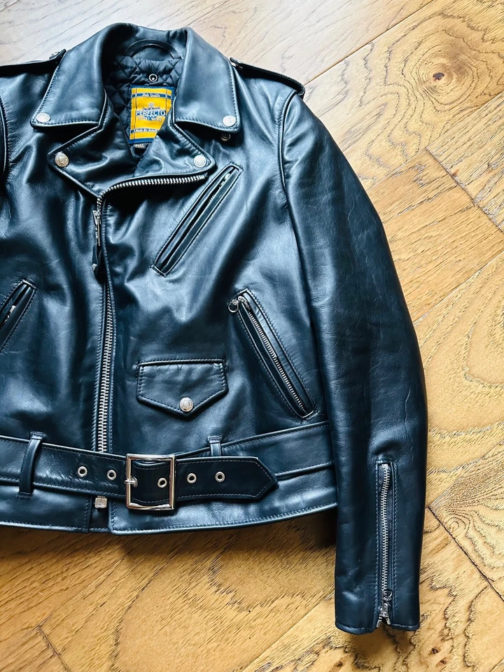 Women's Schott 137 Leather Jacket M - Image 2 of 4