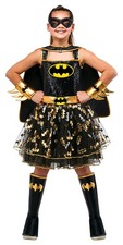DC Comics Batgirl Costume Dress Kids Rubies Girl's Large