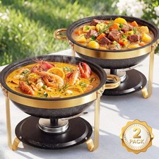 UPERFECOOK 6QT Chafing Dishes for Buffet 1/2/4/6 Pack, 408 Stainless Steel