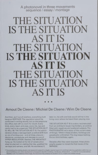 The Situation As It Is by Arnout De Cleene PAPERBACK 9789493146983