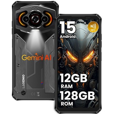 LAGENIO Panther 1 Robust Smartphone Ultradünn 6,7'' 12GB+128GB Android 15 5150mAh
