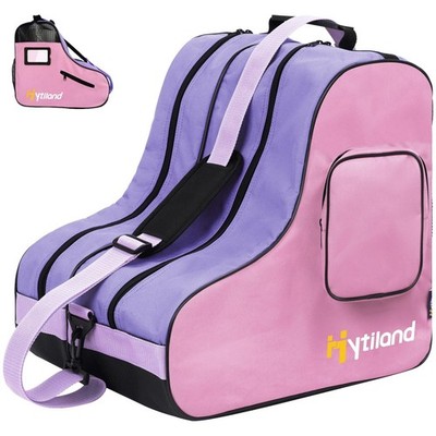 Breathable Skate Bag with Adjustable Shoulder Strap - Large Capacity Fits Inl...