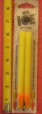 2-Pack Rod-N-Bobbs MR. ICE Bobber Float 5 in Yellow never freeze, with stops.NOS