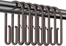 Bronze Shower Curtain Hooks Rings  Double Sided Shower Curtain Hooks Rust