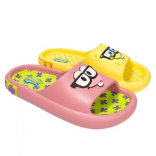 SpongeBob Square Pants and Patrick Men's Comfort Slide Sandals Multi-Color
