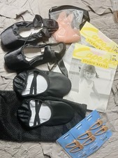 Dancer Lot, Pointe Shoes, Ballet Shoes, 2 Pairs Capezio Tights, Bun Clips New 13