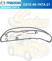 Mazda 3 2012-2013 Spiegelabdeckung Fahrerseite Links Indigo GS1E-69-1N7A-21