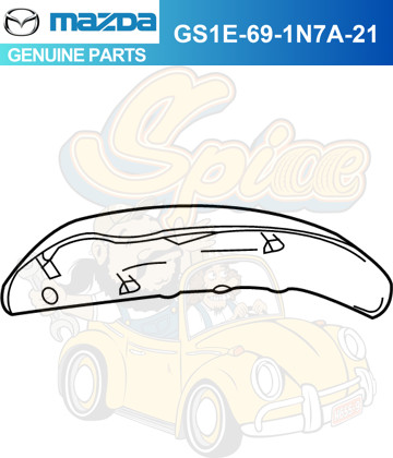 Mazda 3 2012-2013 Spiegelabdeckung Fahrerseite Links Indigo GS1E-69-1N7A-21-image